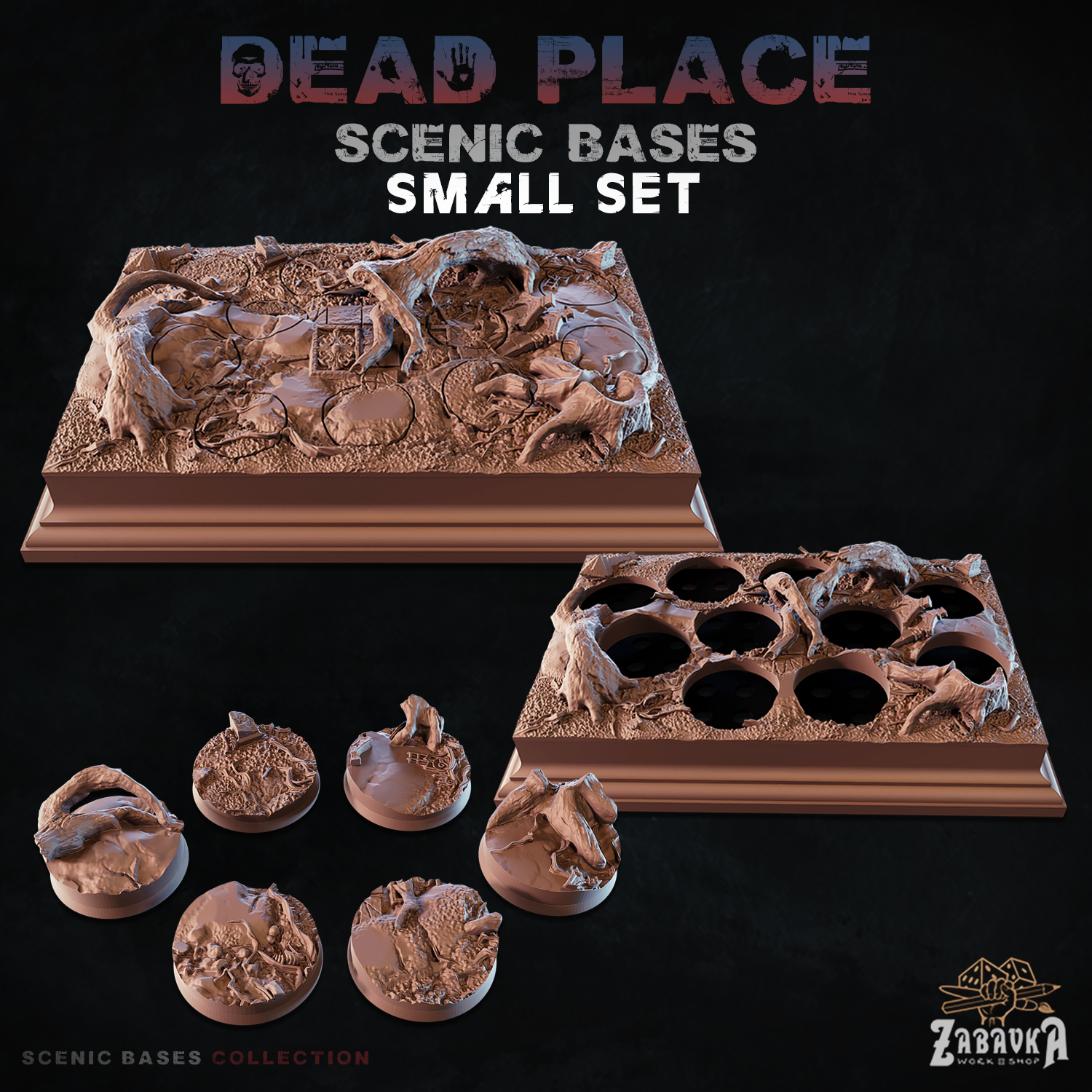 Dead Place - Scenic Bases (Small Set)